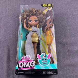 LOL Surprise OMG Royal Bee Fashion Doll 2 Looks Styles Gold Silver NIB